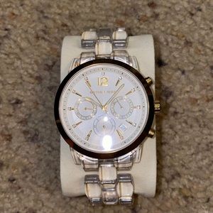 Gold & Clear MK watch